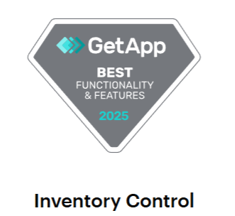 Best Functionality and Features badge from GetApp for C2W Inventory