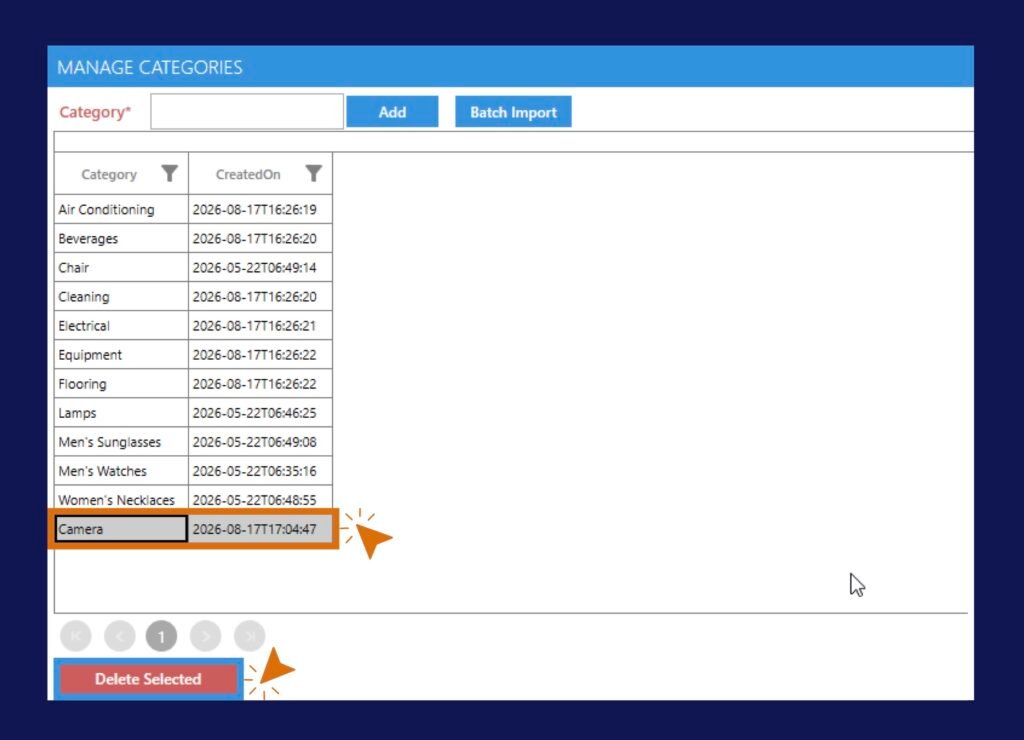 MANAGE BRANDS HELP CENTER EDITS BOX 1 Manage Categories