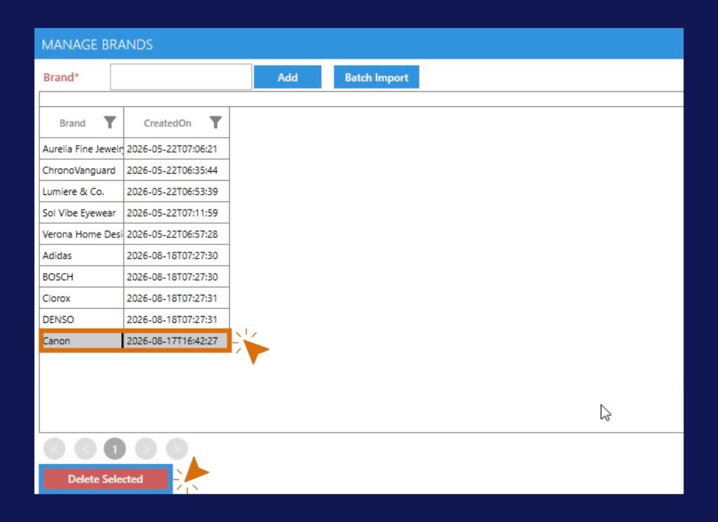 MANAGE BRANDS HELP CENTER EDITS BOX Manage Brands